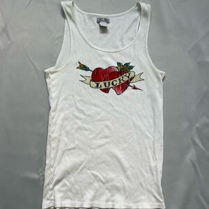 Y2K vintage Lucky Brand graphic tank